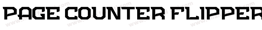 Page Counter Flipper字体转换